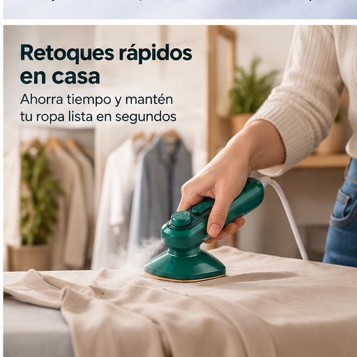 Mini Plancha de Vapor Portátil 2 en 1 - ¡Ideal para Viaje y Emergencias!