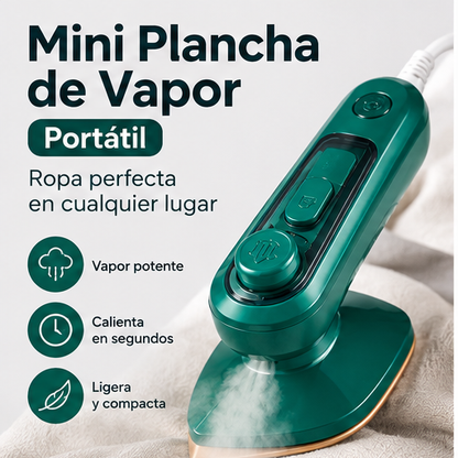 Mini Plancha de Vapor Portátil 2 en 1 - ¡Ideal para Viaje y Emergencias!