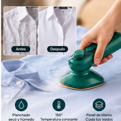 Mini Plancha de Vapor Portátil 2 en 1 - ¡Ideal para Viaje y Emergencias!