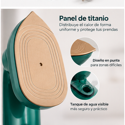 Mini Plancha de Vapor Portátil 2 en 1 - ¡Ideal para Viaje y Emergencias!