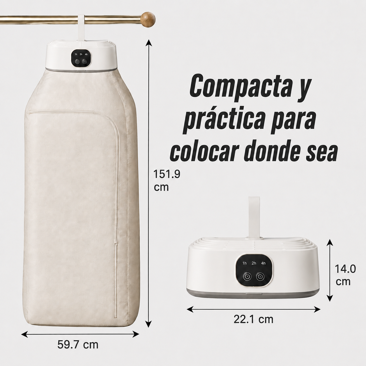 Mini Secadora Portátil de Ropa: Plegable UV