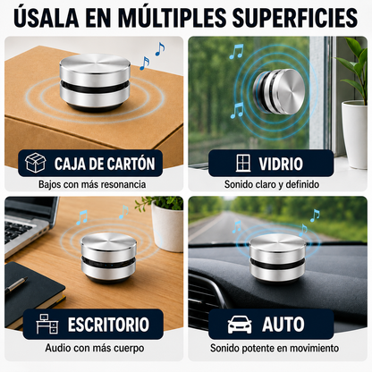 Bocina Portátil de Resonancia para Casco y Ducha