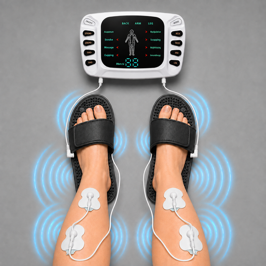 Electroestimulador Muscular Antiestrés: Sandalias + Parches