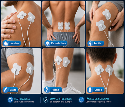 Electroestimulador Muscular Antiestrés: Sandalias + Parches