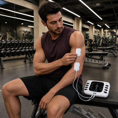 Electroestimulador Muscular Antiestrés: Sandalias + Parches
