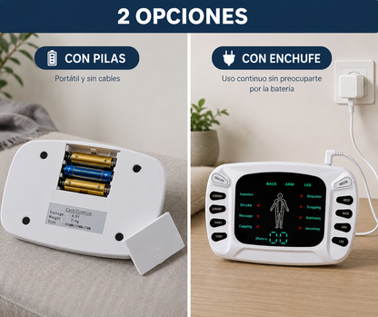 Electroestimulador Muscular Antiestrés: Sandalias + Parches