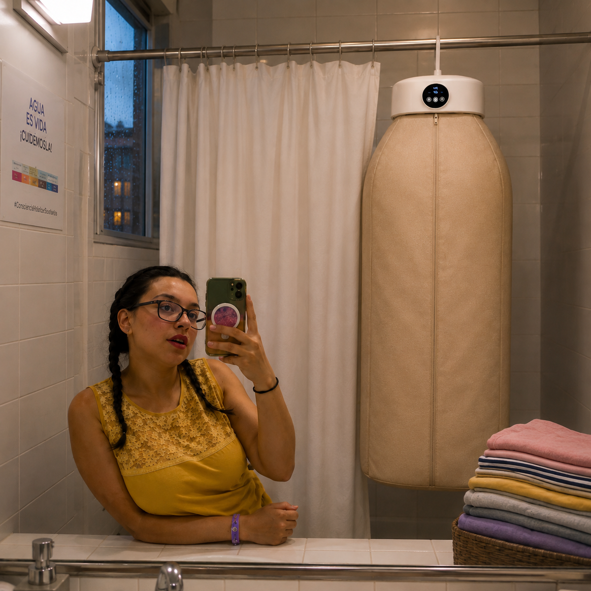 Mini Secadora Portátil de Ropa: Plegable UV