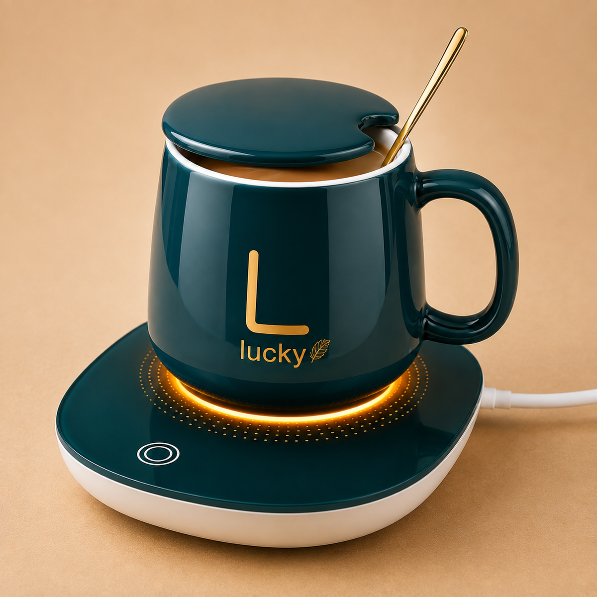 Taza con Calentador Eléctrico Inteligente 55°C