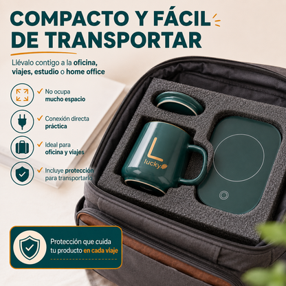 Taza con Calentador Eléctrico Inteligente 55°C