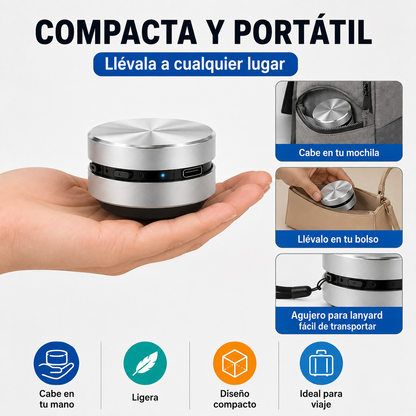 Bocina Portátil de Resonancia para Casco y Ducha