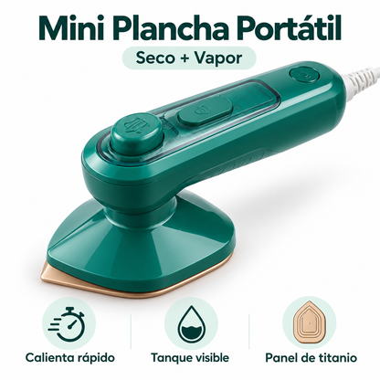 Mini Plancha de Vapor Portátil 2 en 1 - ¡Ideal para Viaje y Emergencias!