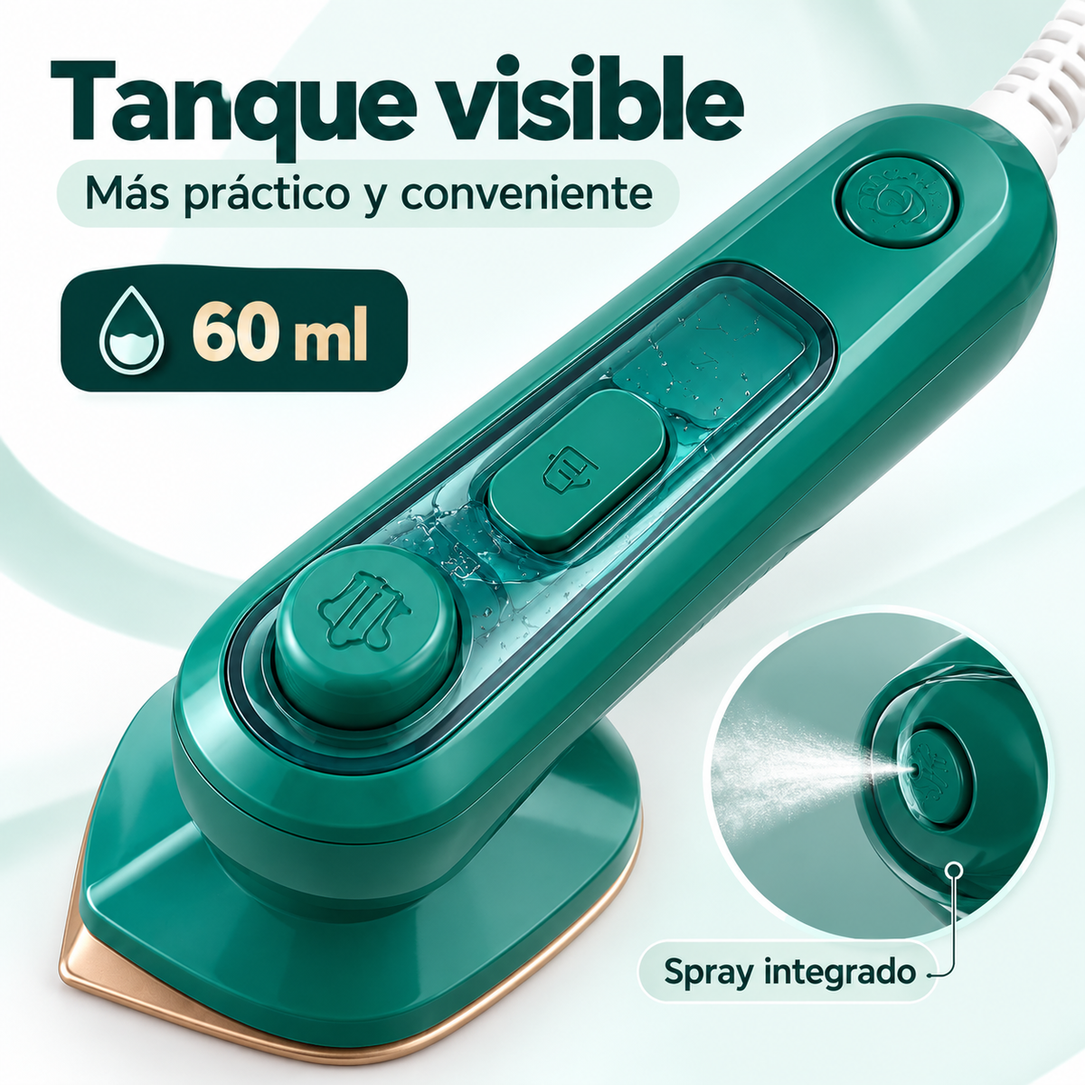 Mini Plancha de Vapor Portátil 2 en 1 - ¡Ideal para Viaje y Emergencias!