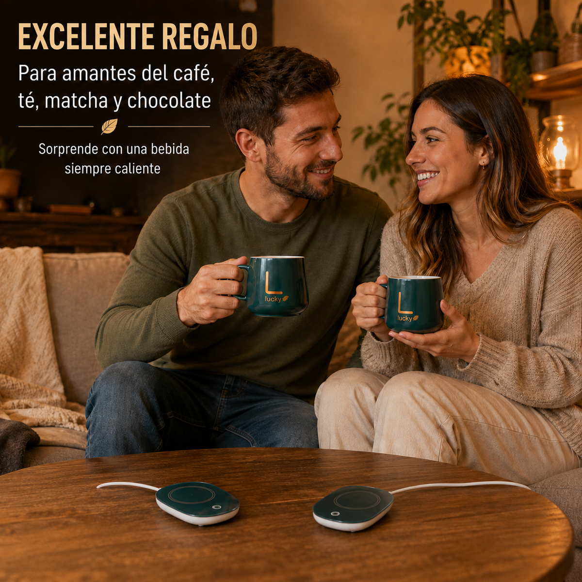 Taza con Calentador Eléctrico Inteligente 55°C