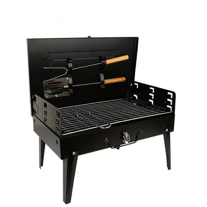Combo Asador Portátil Plegable + Soplador Eléctrico